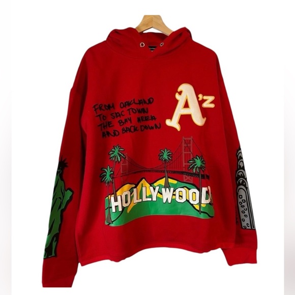 Homme x Femme Cali to NYC puff print hoodie- Men’s size small - Picture 1 of 5